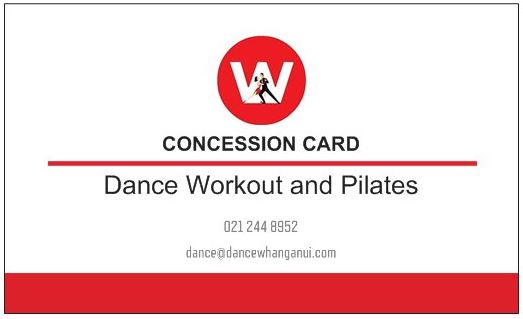 Pilates & Dance Workout Concession Card